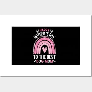 Best Dog mom ever,Funny Womens Letter Print mothers day dog Posters and Art